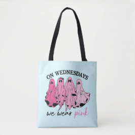 Bolso De Tela On wednesdays we wear pink ghost boo gang