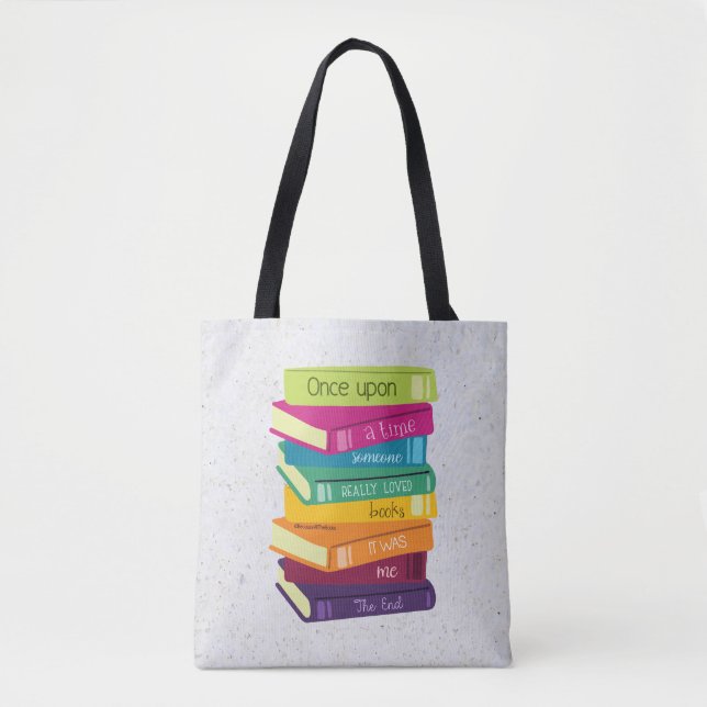 Bolso De Tela Once Upon A Time Someone Loved Books (Anverso)