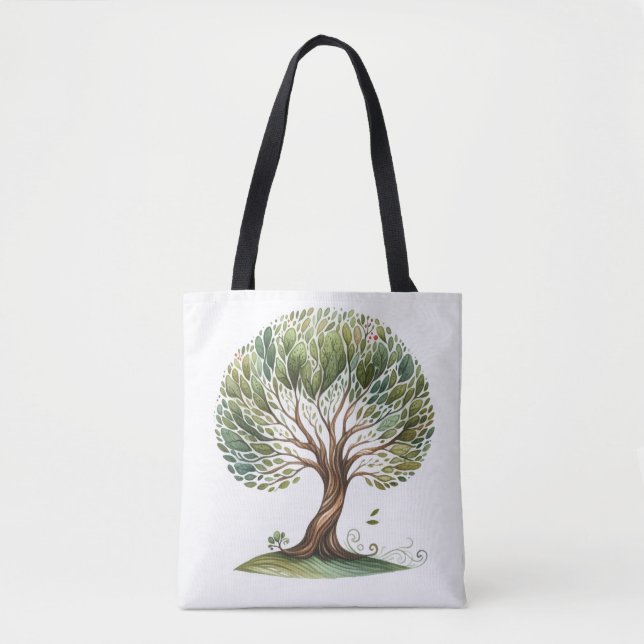Bolso De Tela Once Upon a Tree Tote Bag  (Anverso)