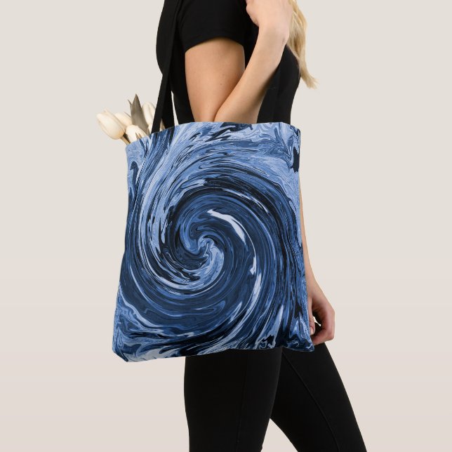 Bolso De Tela Onda de curling giratoria... (Detalle)