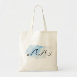 Bolso De Tela Onda de la acuarela