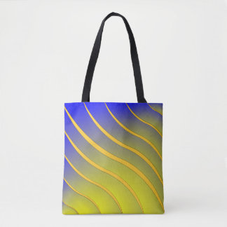 Bolso De Tela Onda de las rayas
