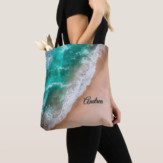 Bolso De Tela Onda en Sandy Beach Personal