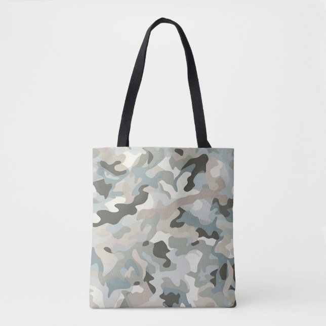 Bolso De Tela Onda Stealth Blue Camo (Anverso)