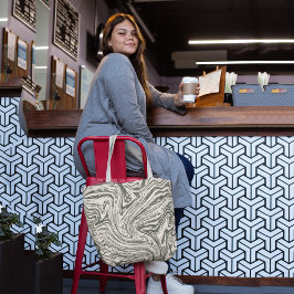 Bolso De Tela Ondas abstractas