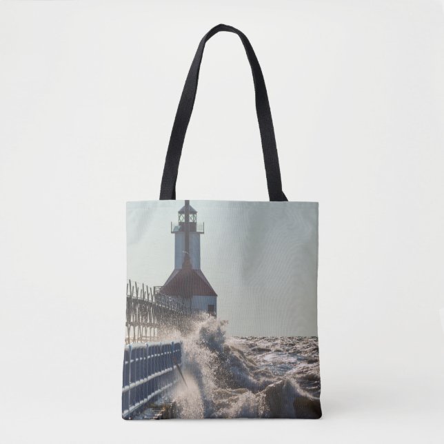 Bolso De Tela Ondas Fiervas En St Joseph (Anverso)