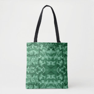 Bolso De Tela Ondas verdes