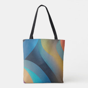 Bolso De Tela Ondas y Remolinos Abstractos 29