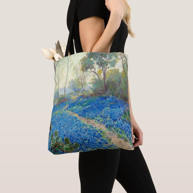 Bolso De Tela Onderdonk - Una colina de Bluebonnets - Texas (Detalle)