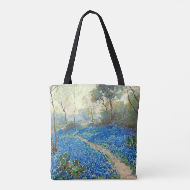 Bolso De Tela Onderdonk - Una colina de Bluebonnets - Texas (Reverso)