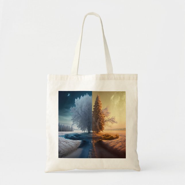 Bolso De Tela One day in winter (Frente)
