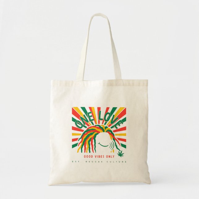 Bolso De Tela one love vibe (Frente)