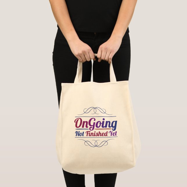 Bolso De Tela Ongoing Tote Bag Reusable Shopping & Coffee Tote (Anverso (producto))
