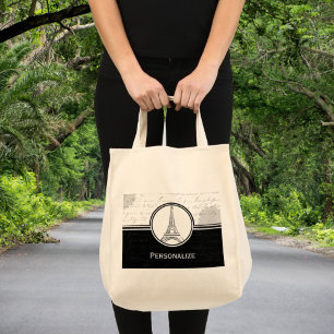 Bolso De Tela Onyx Eiffel Tower