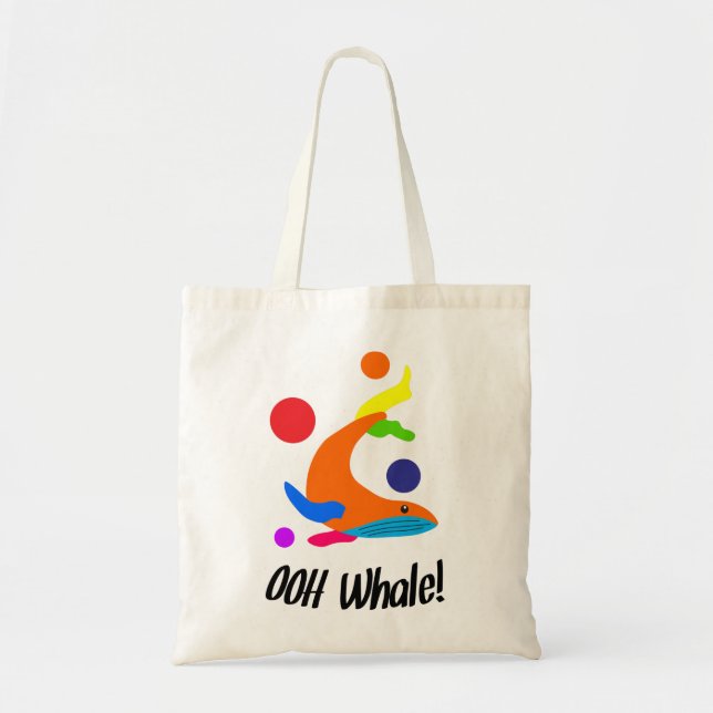 Bolso De Tela ooh whale (Frente)