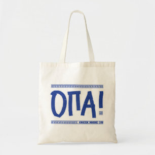 Bolso De Tela ¡OPA! Modo griego activado: Gracioso recuerdo grie