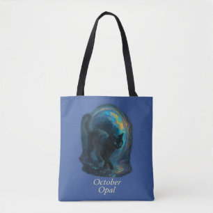 Bolso De Tela Opal de octubre - Portal Gato negro e irlandés