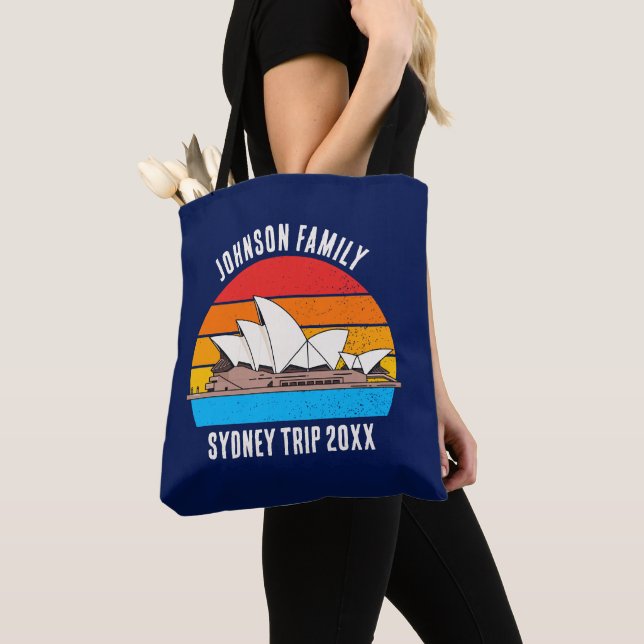 Bolso De Tela Ópera de Sidney Australia Vacaciones Azul (Detalle)