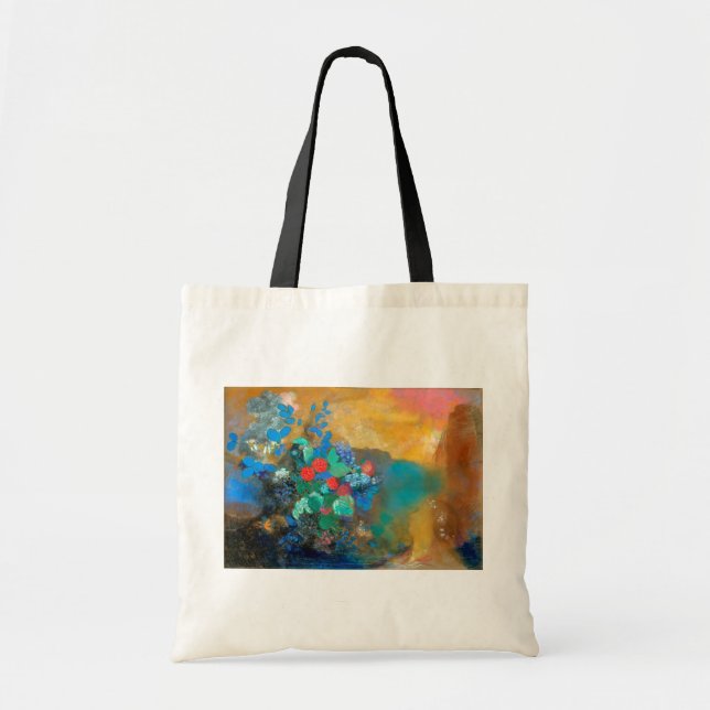Bolso De Tela Ophelia entre las flores, Redon (Frente)