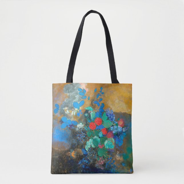 Bolso De Tela Ophelia entre las flores, Redon (Anverso)