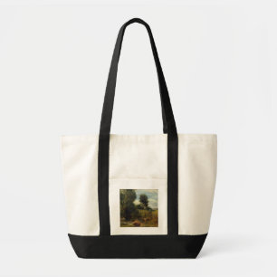 Bolso De Tela Opinión sobre el río Sid, cerca de Sidmouth,