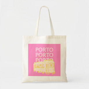Bolso De Tela Oporto Travel Art, Portugal, Pink