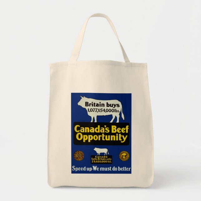 Bolso De Tela Oportunidad de carne de Canadá (Frente)