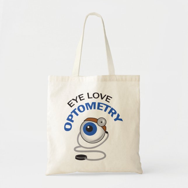 Bolso De Tela Optometría De Amor Ocular (Frente)