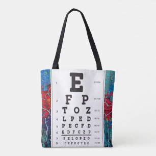 Bolso De Tela Optometría Ophthomolgist Eye Médico Ojo Gráfico To