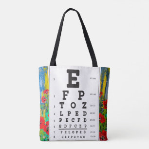Bolso De Tela Optometría Ophthomolgist Eye Médico Ojo Gráfico To