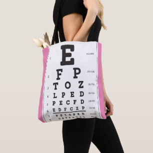 Bolso De Tela Optometría Ophthomolgist Eye Médico Ojo Gráfico To