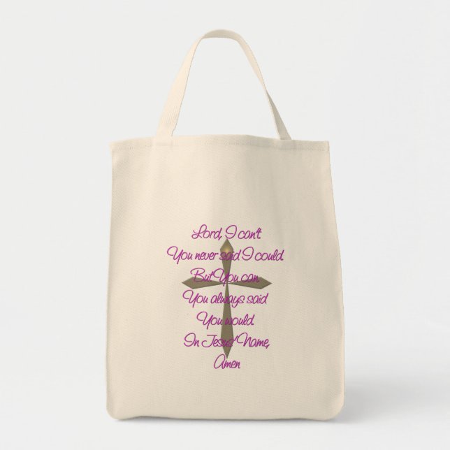 Bolso De Tela Oración de Jesús (Frente)