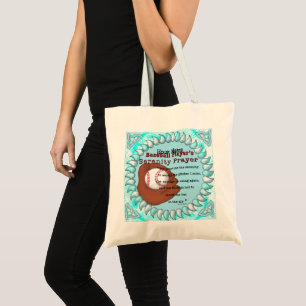 Bolso De Tela Oración de Serenidad de Béisbol
