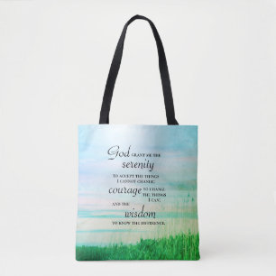 Bolso De Tela Oración por la serenidad,