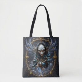 Bolso De Tela Oráculo Celestial – Guardián Entre las Estrellas.