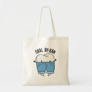 Bolso De Tela Oral Hy-jean Funny Tooth Pun