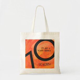 Bolso De Tela Orange 70 Decade Birthday