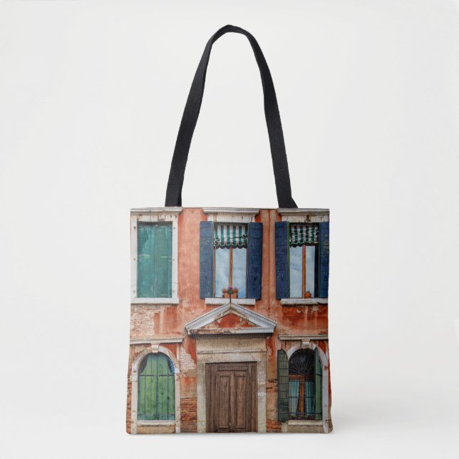 BOLSO DE TELA ORANGE PAINTED BUILDING FACADE (Anverso)