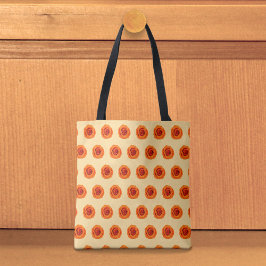 Bolso De Tela Orange Rose Seamless Pattern Tote Bag