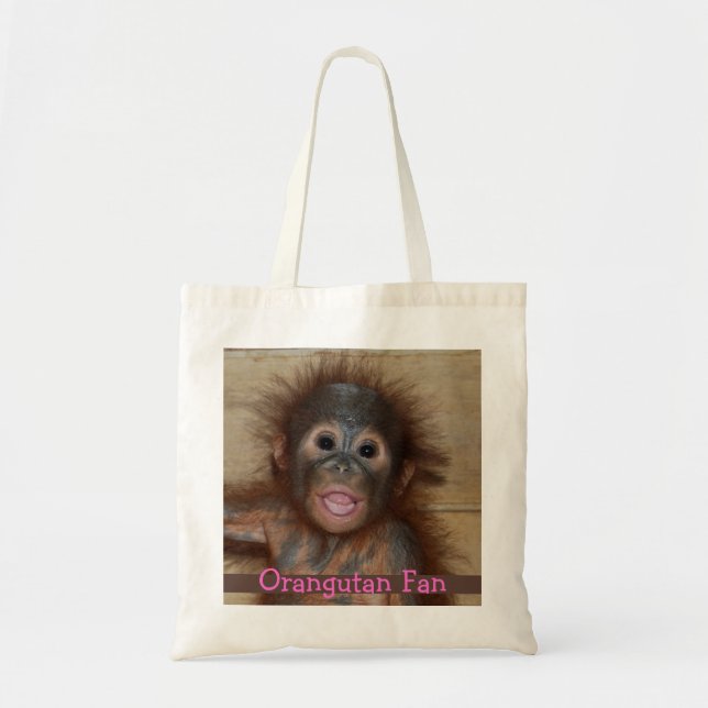 Bolso De Tela Orangután precioso del bebé (Frente)