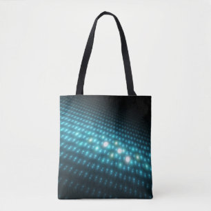 Bolso De Tela Orbes azules 3D