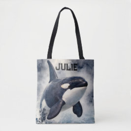 Bolso De Tela Orca Olas tormentosas, Personalizado