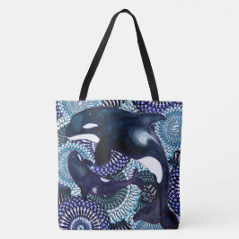Bolso De Tela Orca tribal