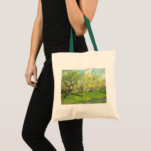 Bolso De Tela Orchard en flor por Vincent van Gogh