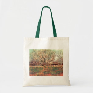 Bolso De Tela Orchard en Florencia, ciruelas de Vincent van Gogh