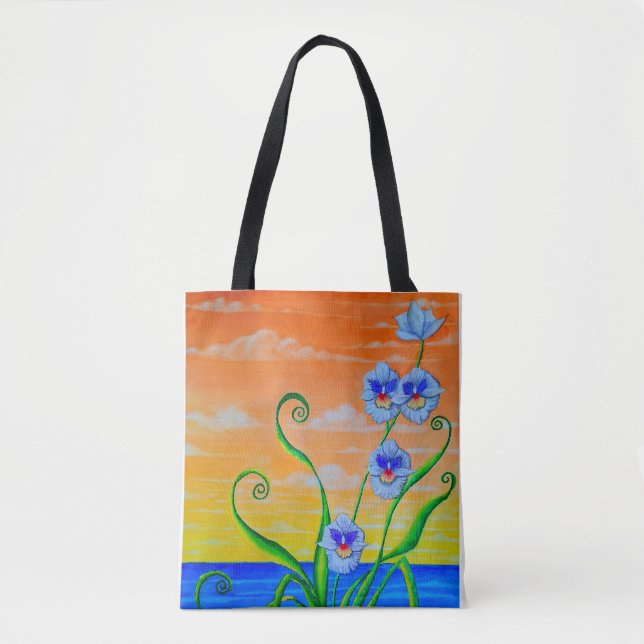 Bolso De Tela Orchid Sunset (Anverso)