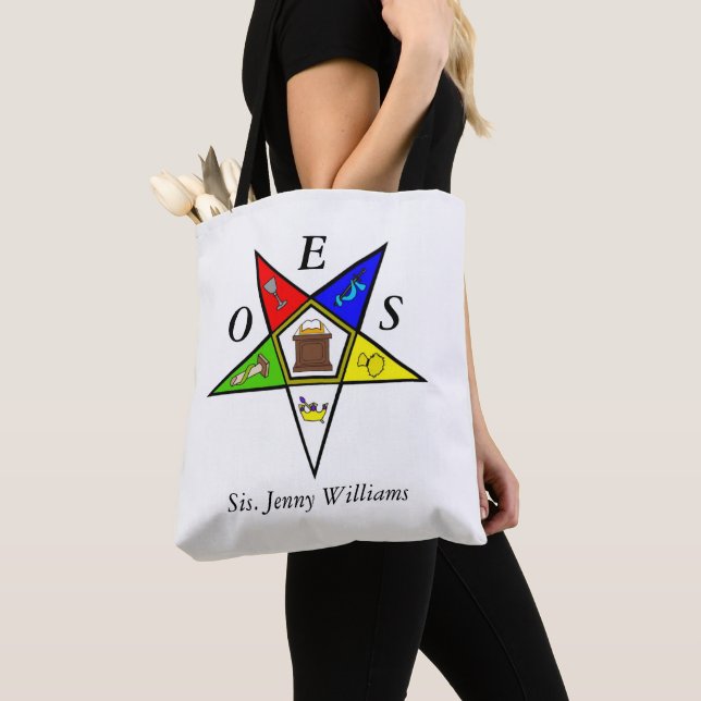 Bolso De Tela Orden de la masonería de la hermana estrella orien (Detalle)