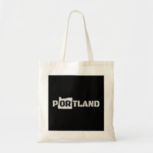 Bolso De Tela Oregón de Portland Retro a través de DISTRES de Vi