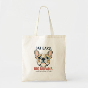 Bolso De Tela Orejas de Murciélago Grandes Sueños Bulldog Francé