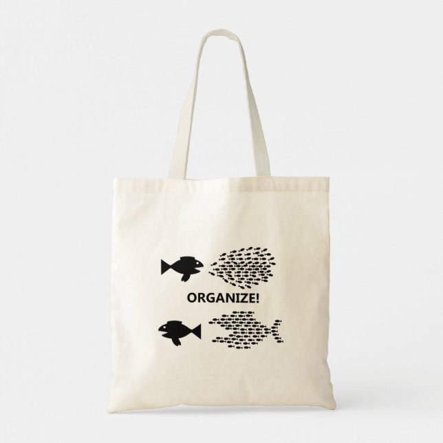 Bolso De Tela ¡ORGANIZAR! Pescado (Reverso)